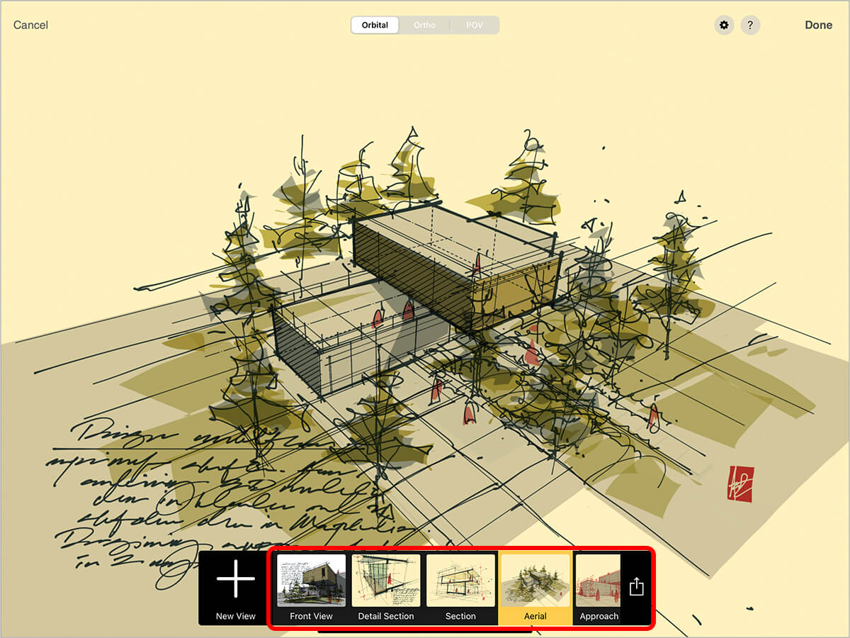 Sketch on 3D Models: View Setup - Morpholio Trace User Guide