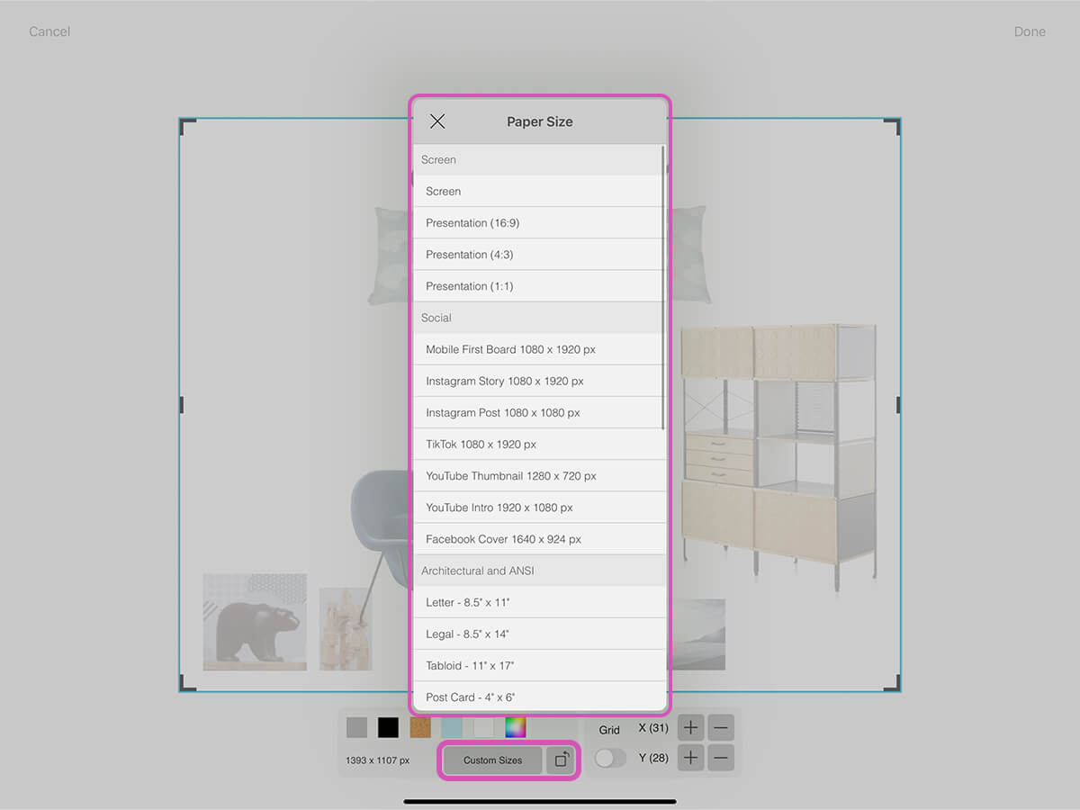 Set Canvas & Grid