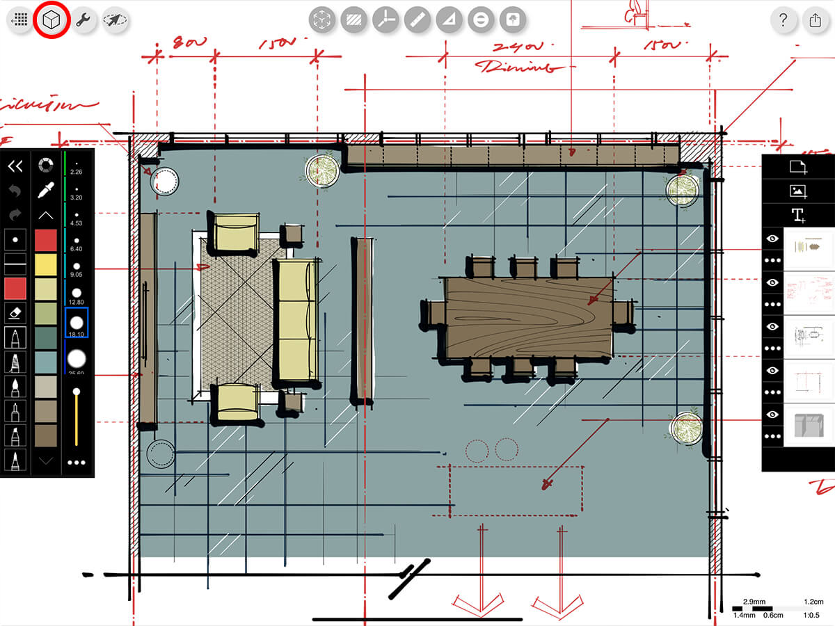 Sketch on 3D Models: View Setup - Morpholio Trace User Guide