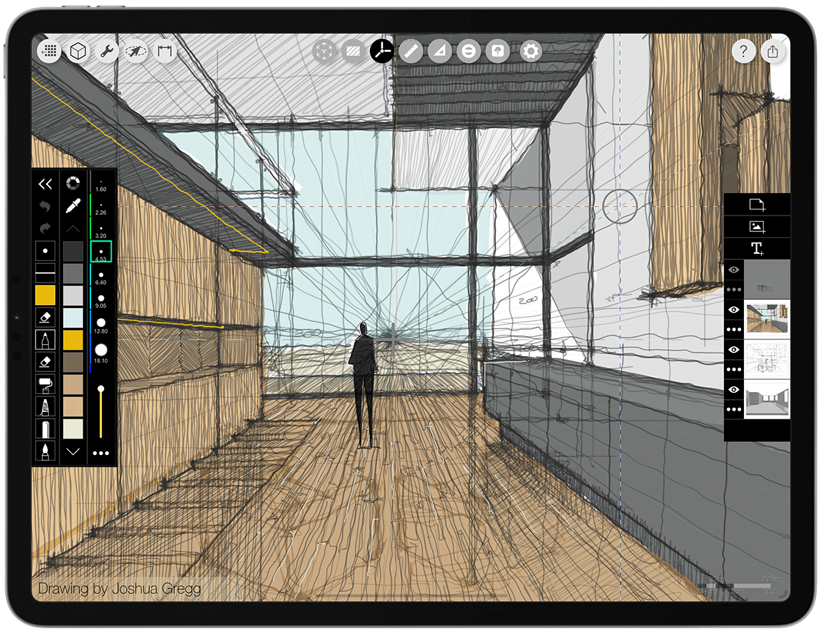 Sketch on 3D Models: View Setup - Morpholio Trace User Guide