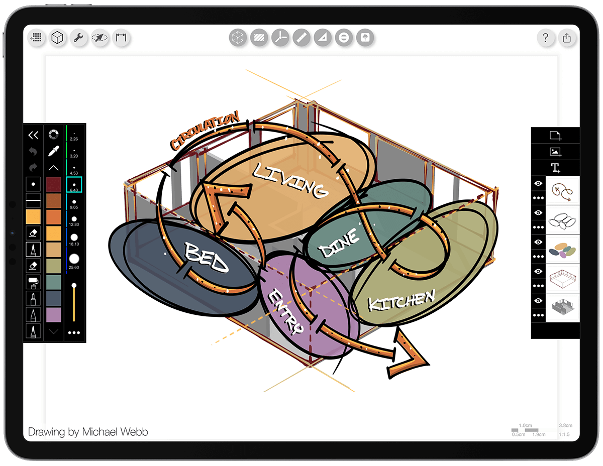 Sketch on 3D Models: View Setup - Morpholio Trace User Guide